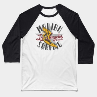 Malibu surfing Baseball T-Shirt